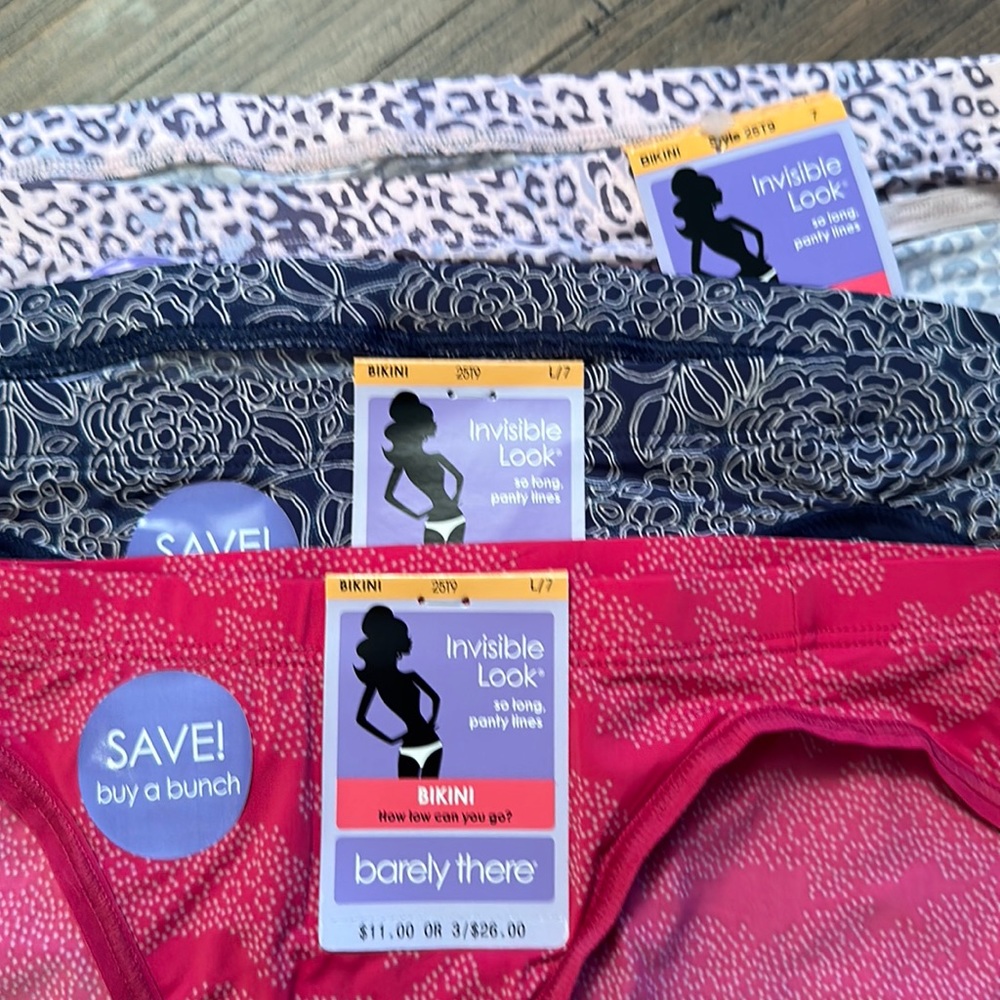 3 pairs barely there undies for the price of 1!!!